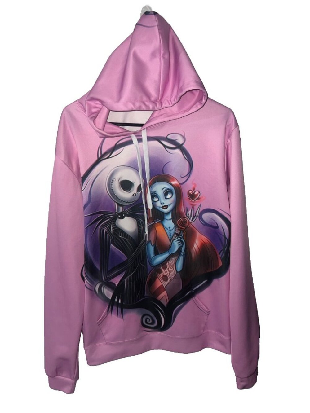 Zootop Gear woman's Nightmare before Christmas plus size 3XL pink Hooded kangaro